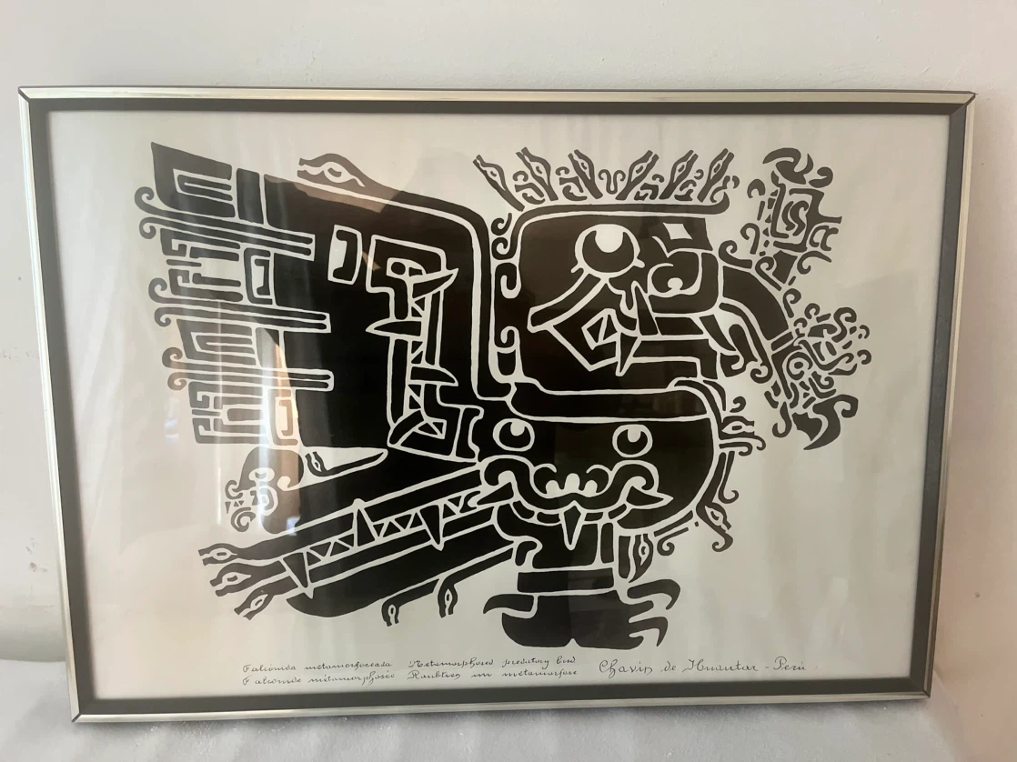 Framed Art “Bird Metamorphosed" by Chavín de Huántar, Peru - photo 3