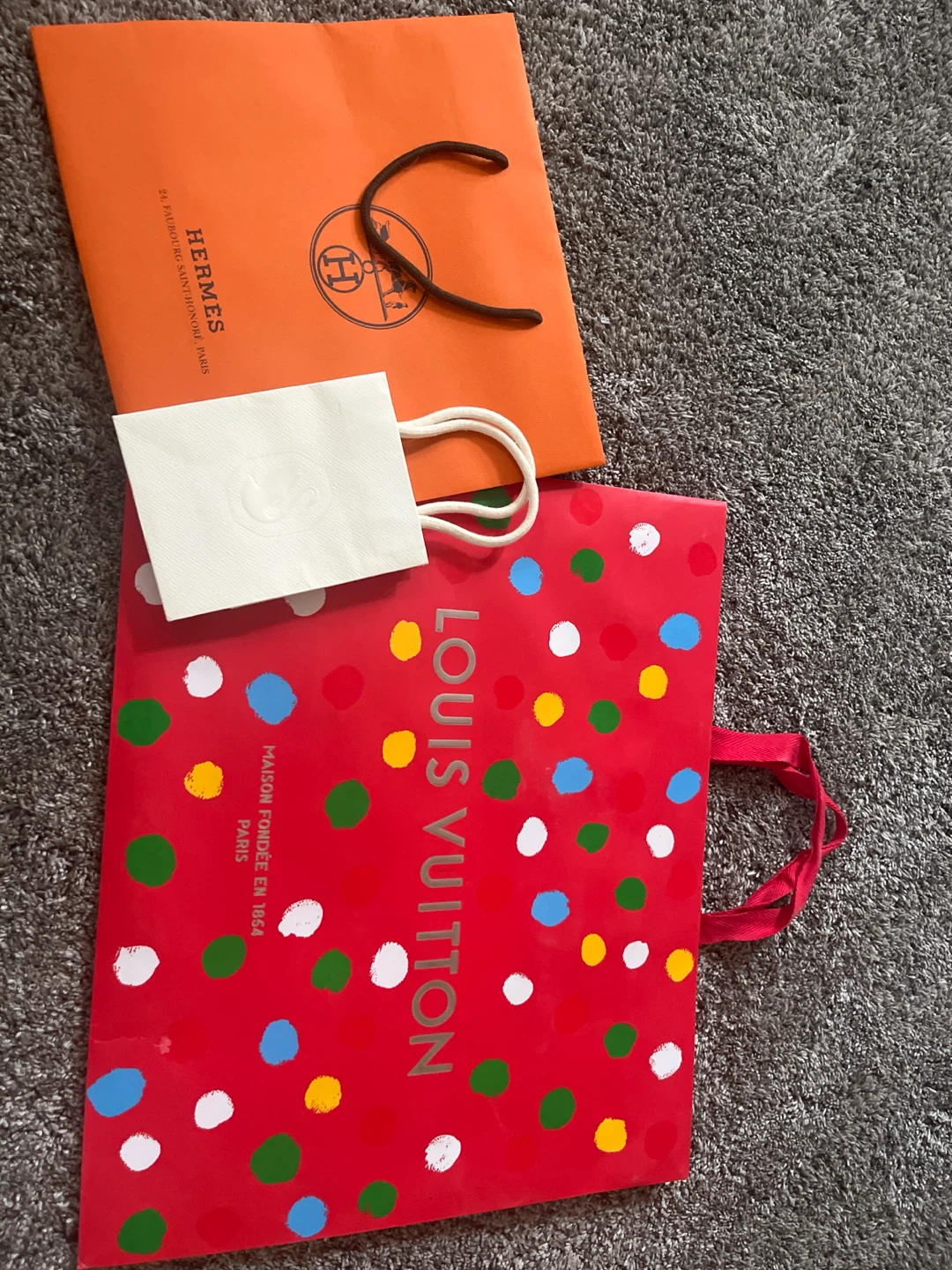 Authentic Shopping Bags - Louis Vuitton, Hermès, Swarovski