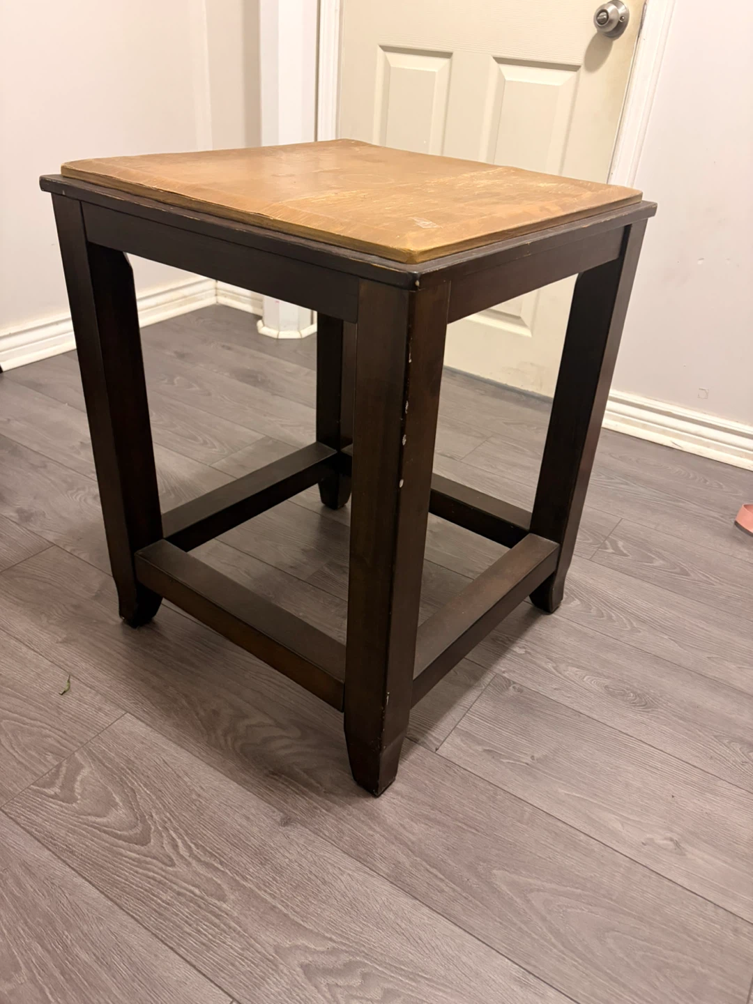 Dark Wood Side Table - photo 3