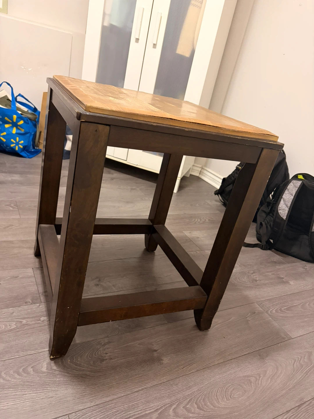Dark Wood Side Table - photo 5