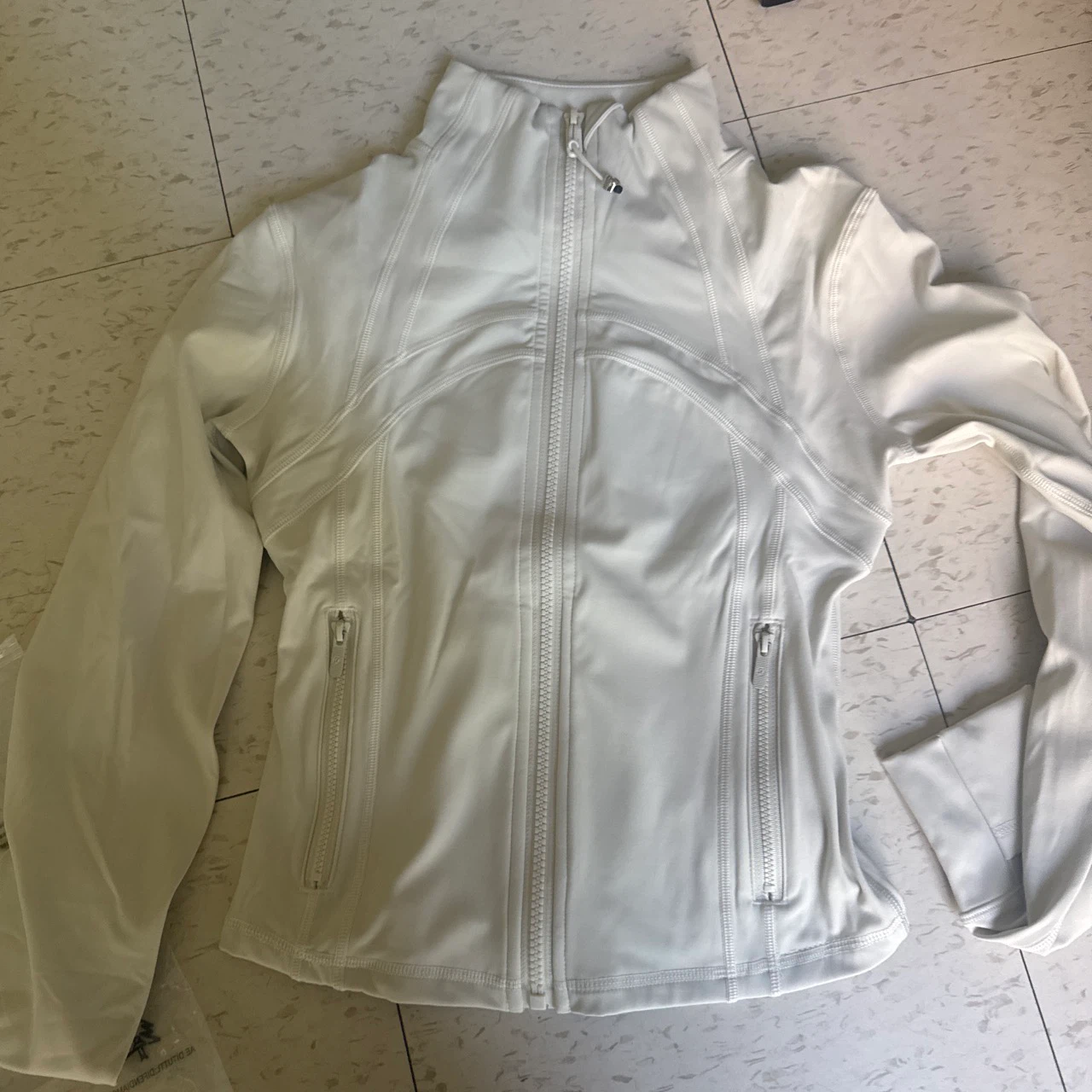 Lululemon White Full Zip Jacket