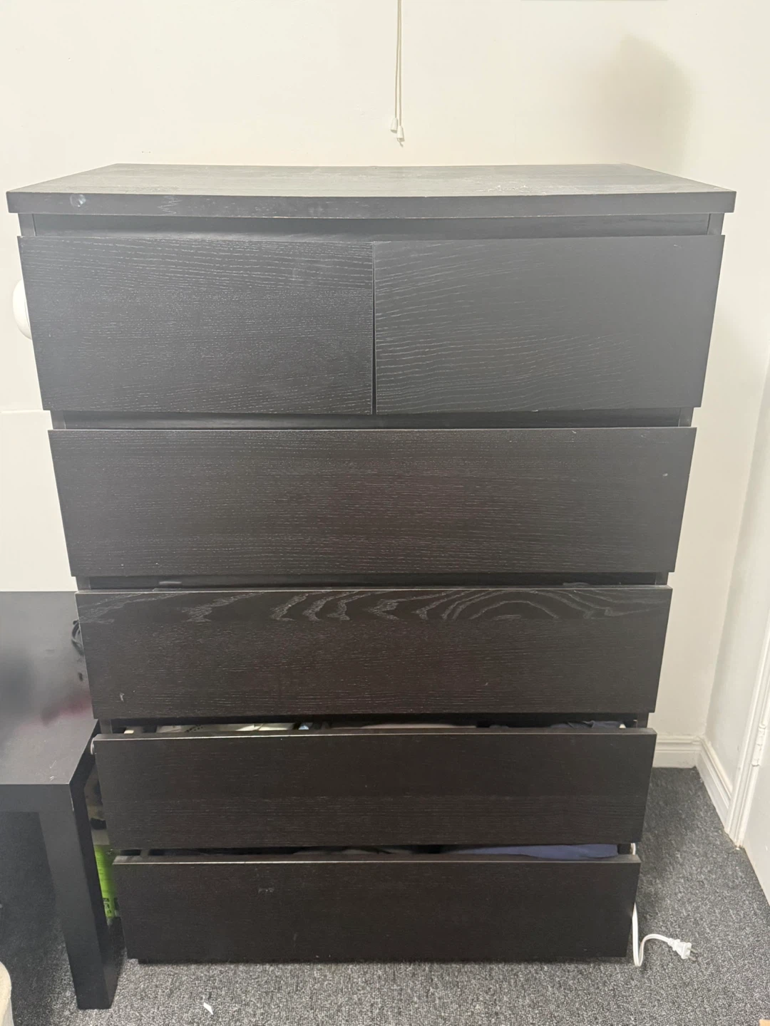 Black 6-Drawer Dresser