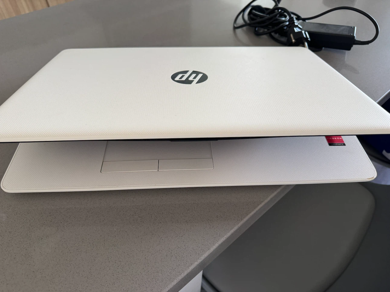 White HP Laptop with Charger - photo 5