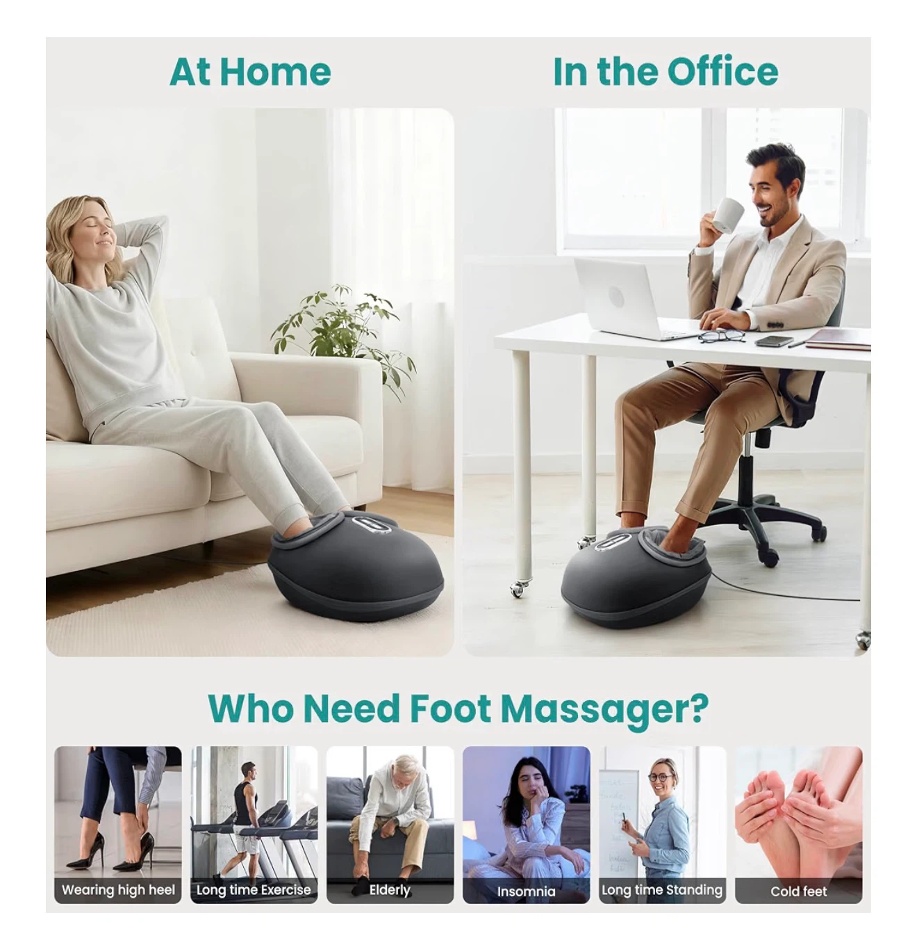 Nekteck Foot Massager with Heat - photo 5