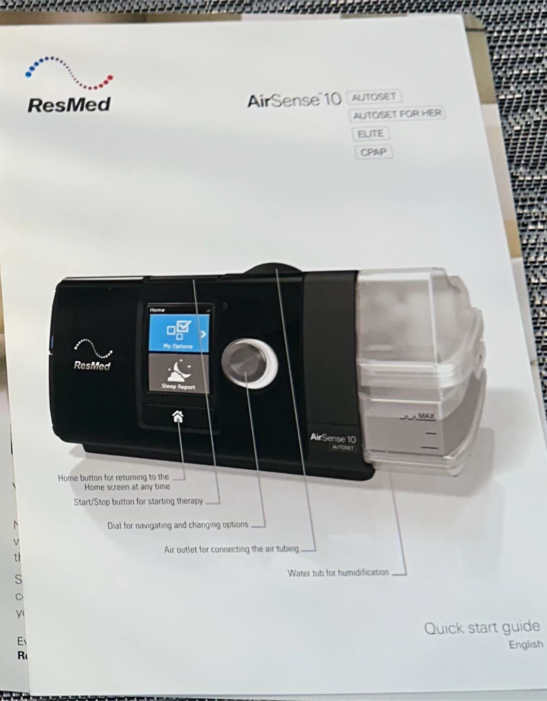 ResMed AirSense 10 AutoSet CPAP Machine