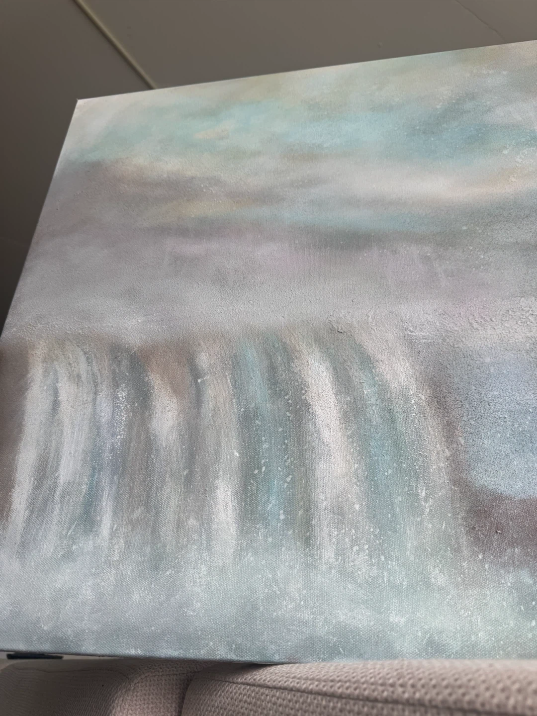 1 day sale! Original Painting Waterfall Sky Acrylic Painting - photo 2