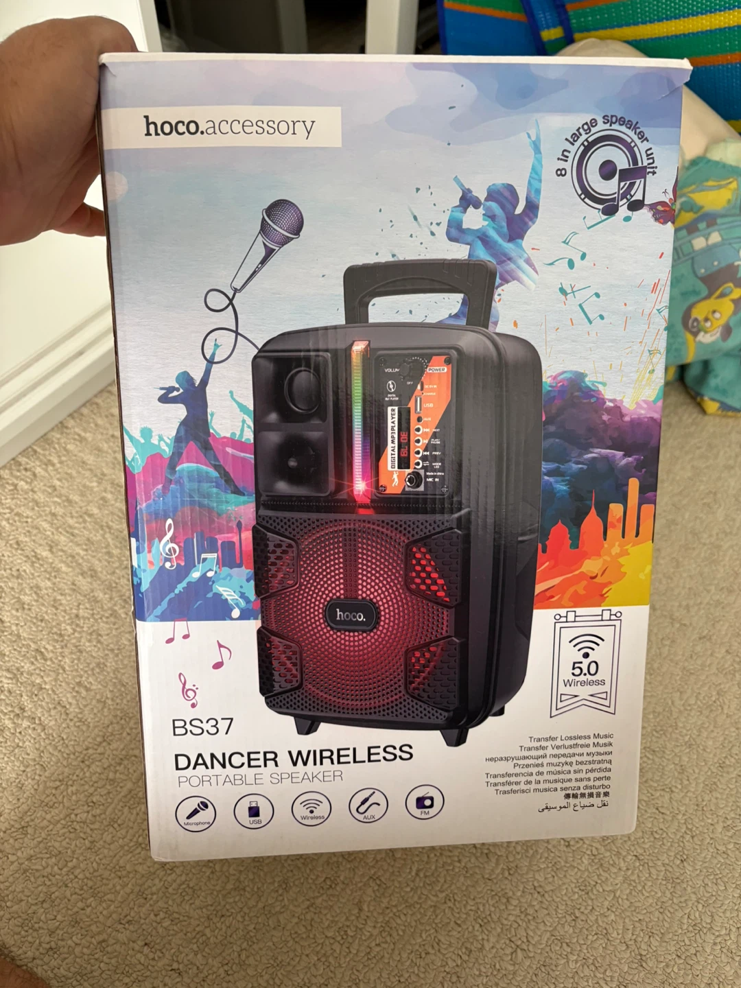 HOCO BS37 Dancer Wireless Portable Speaker with Microphone - photo 3