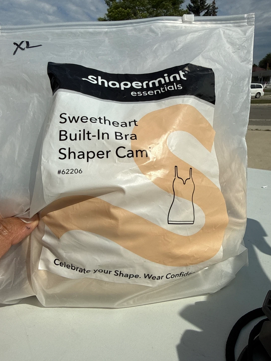 Shapermint Essentials Sweetheart Built-In Bra Shaper Cam XL