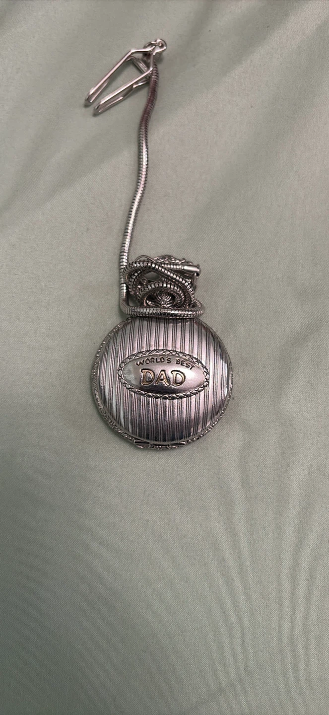 Quartz Pocket Watch - "World's Best Dad"