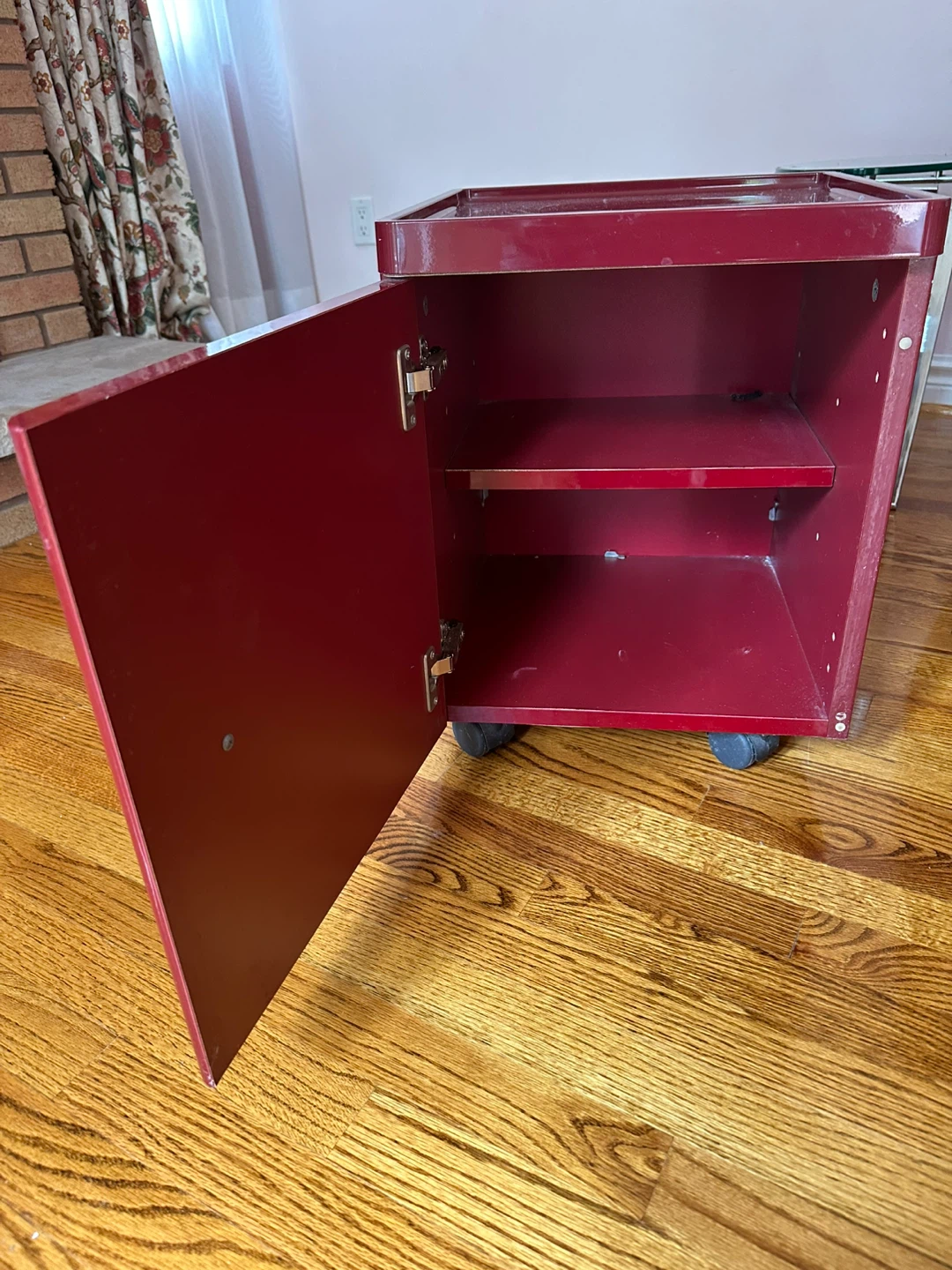 Red Rolling Cabinet