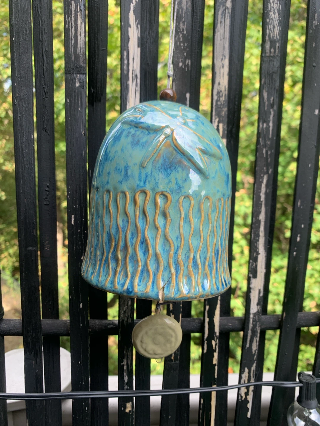 Ceramic Dragonfly Wind Chime