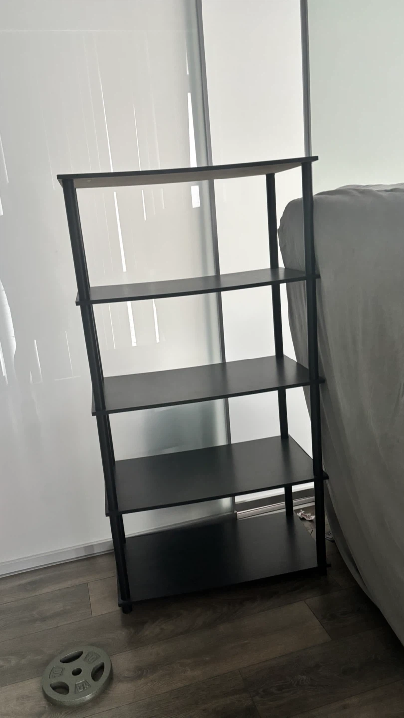 MOVE SALE!! Black 5-Shelf Bookshelf - photo 2