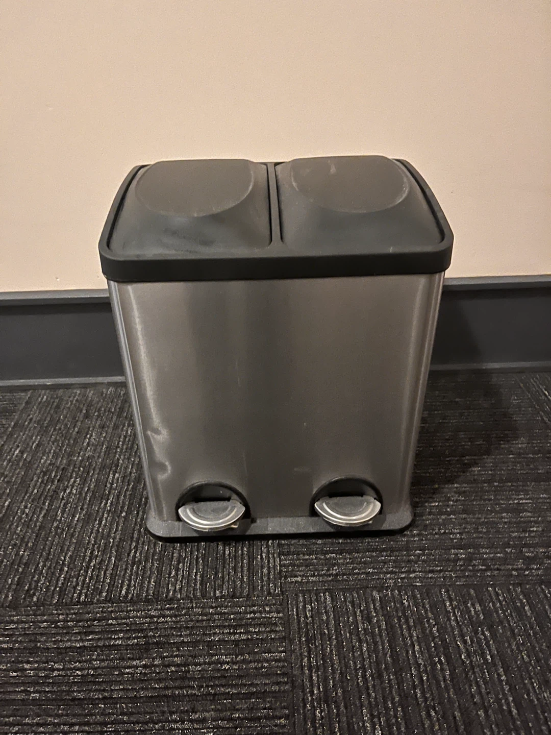 Dual Compartment Step Trash Can