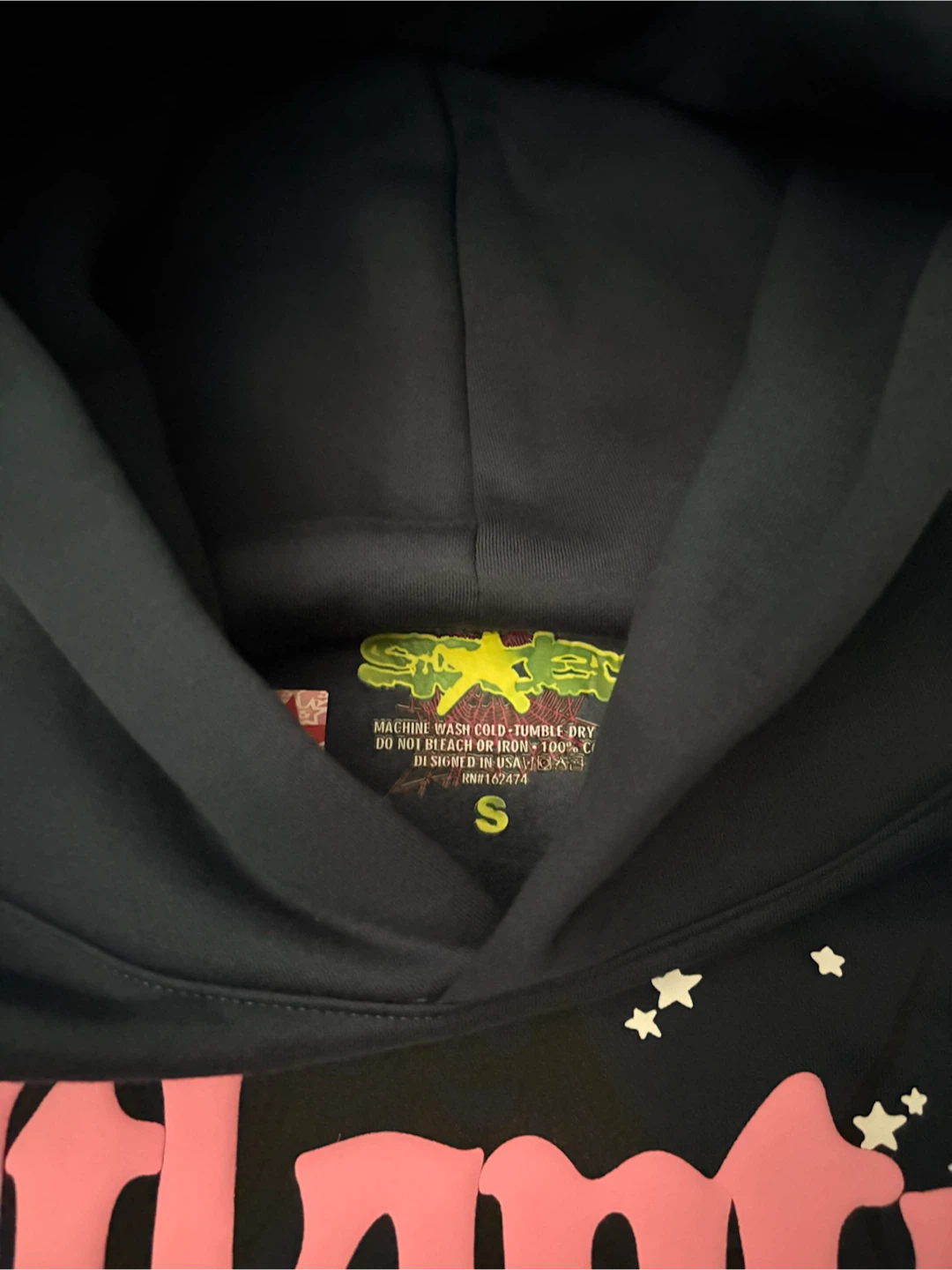 Navy blue sp5der Atlanta hoodie - photo 3
