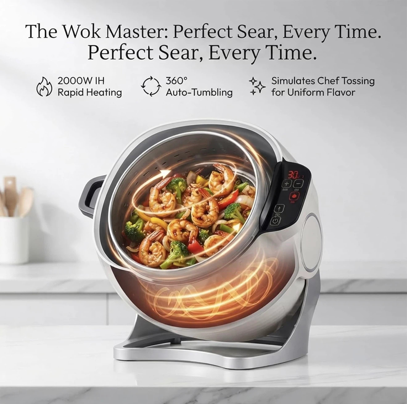 Electric Self Stirring Pot Automatic Cooking Machine - photo 2