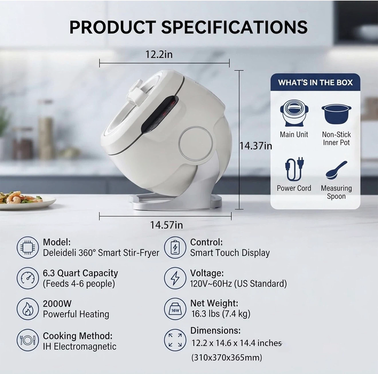 Electric Self Stirring Pot Automatic Cooking Machine - photo 4