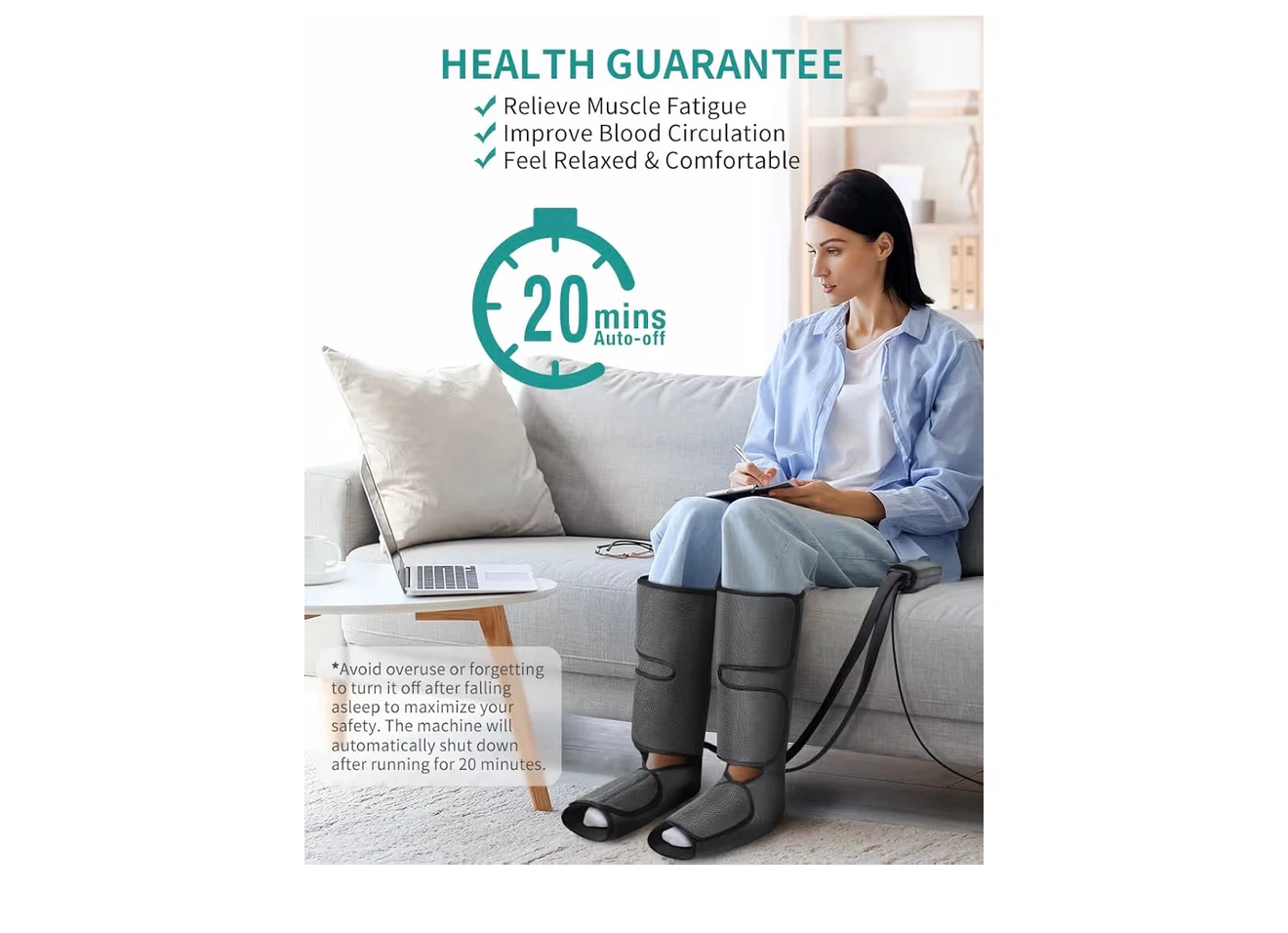 Nekteck Leg Massager with Heat - photo 3