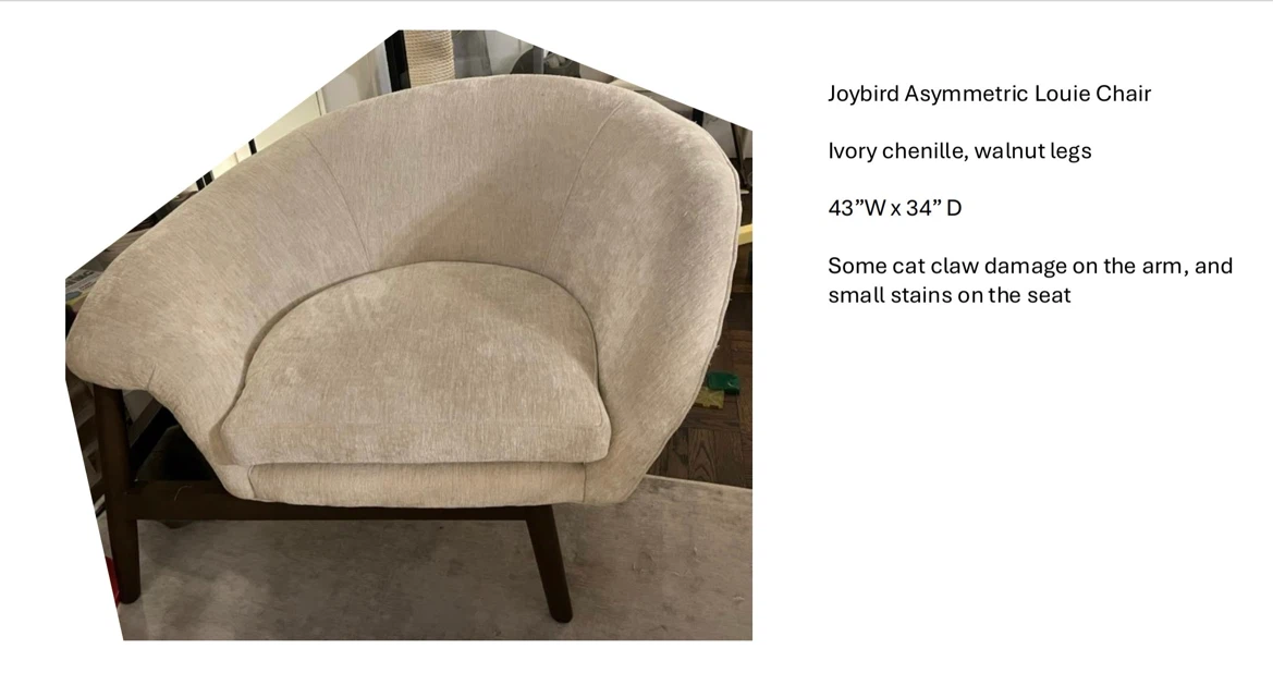 Joybird Asymmetric Louie Chair - photo 2