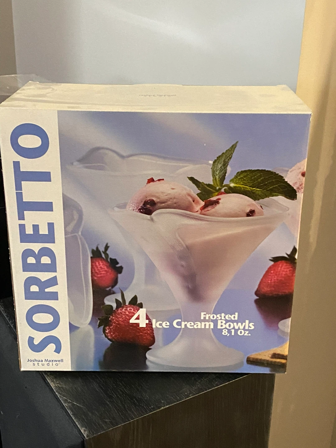 Sorbet  Frosted Ice Cream/dessert Bowls