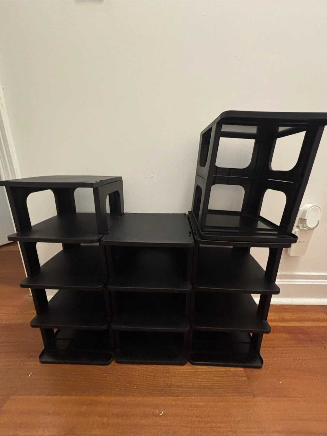 Black Modular Shoe Storage Unit