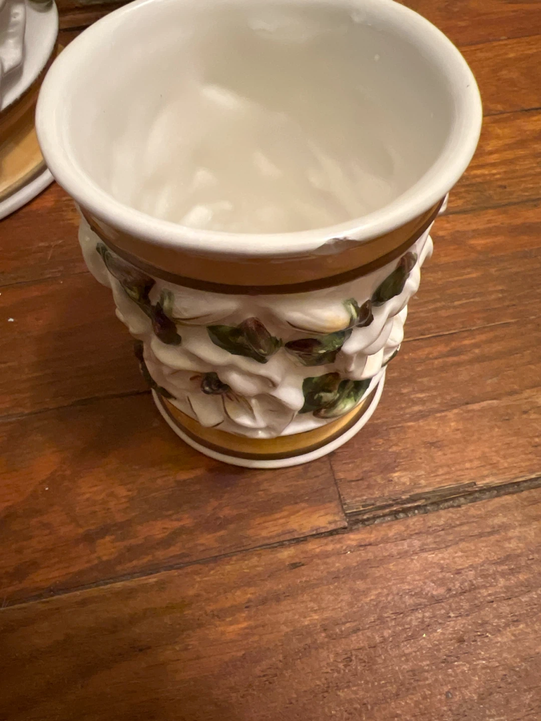 Ceramic Magnolia Canister Set with Mugs - photo 4