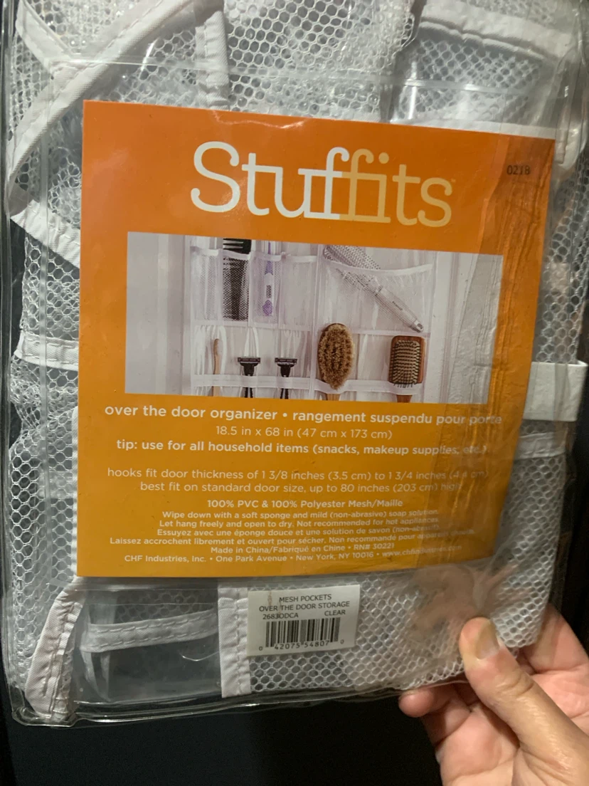 Stuffits Over the Door Organizer Mesh Pockets