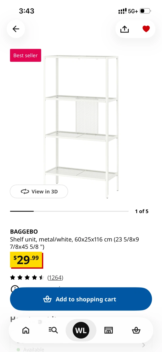 IKEA BAGGEBO Shelf – $10 - photo 3