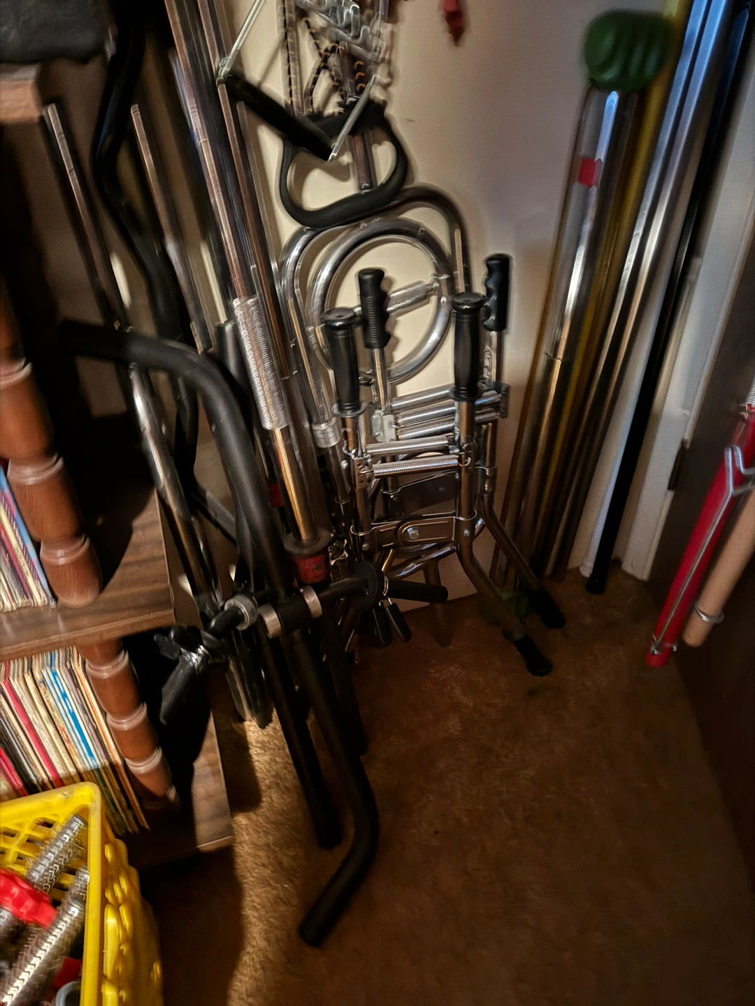 Variety of bodybuilding exercise stuff