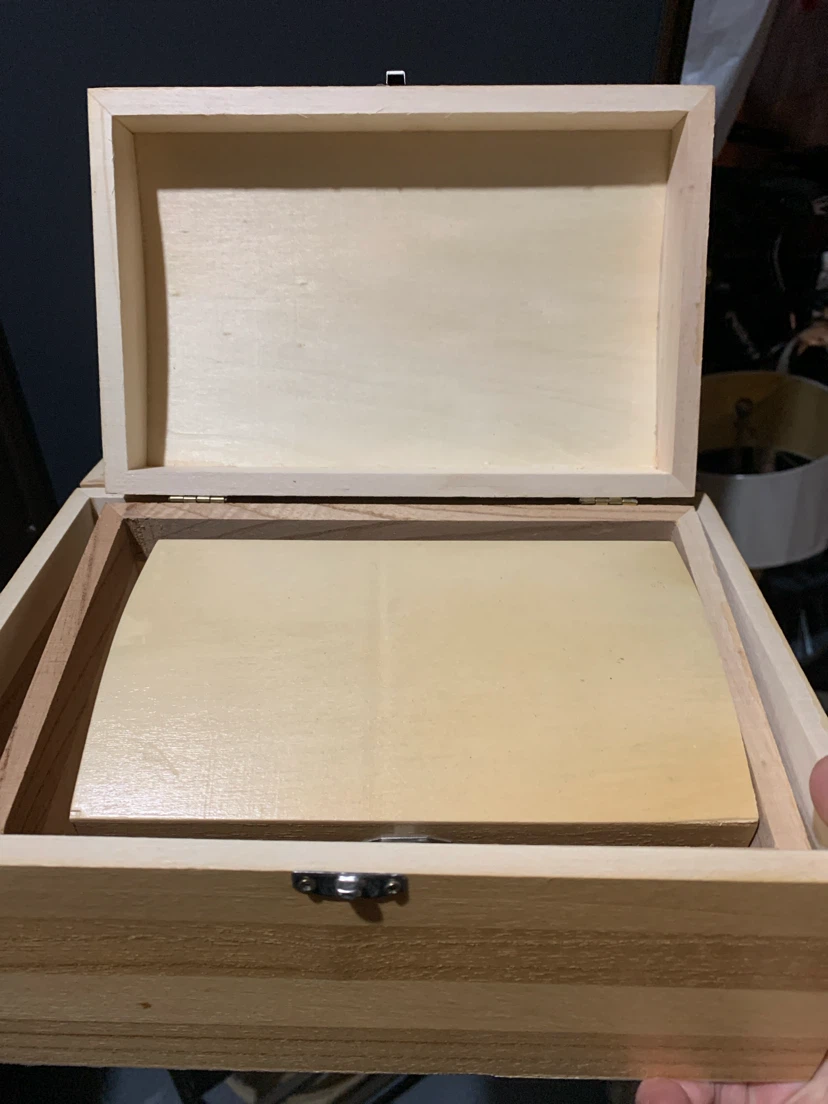 Three Wooden Storage Box with Lid & nesting - photo 2
