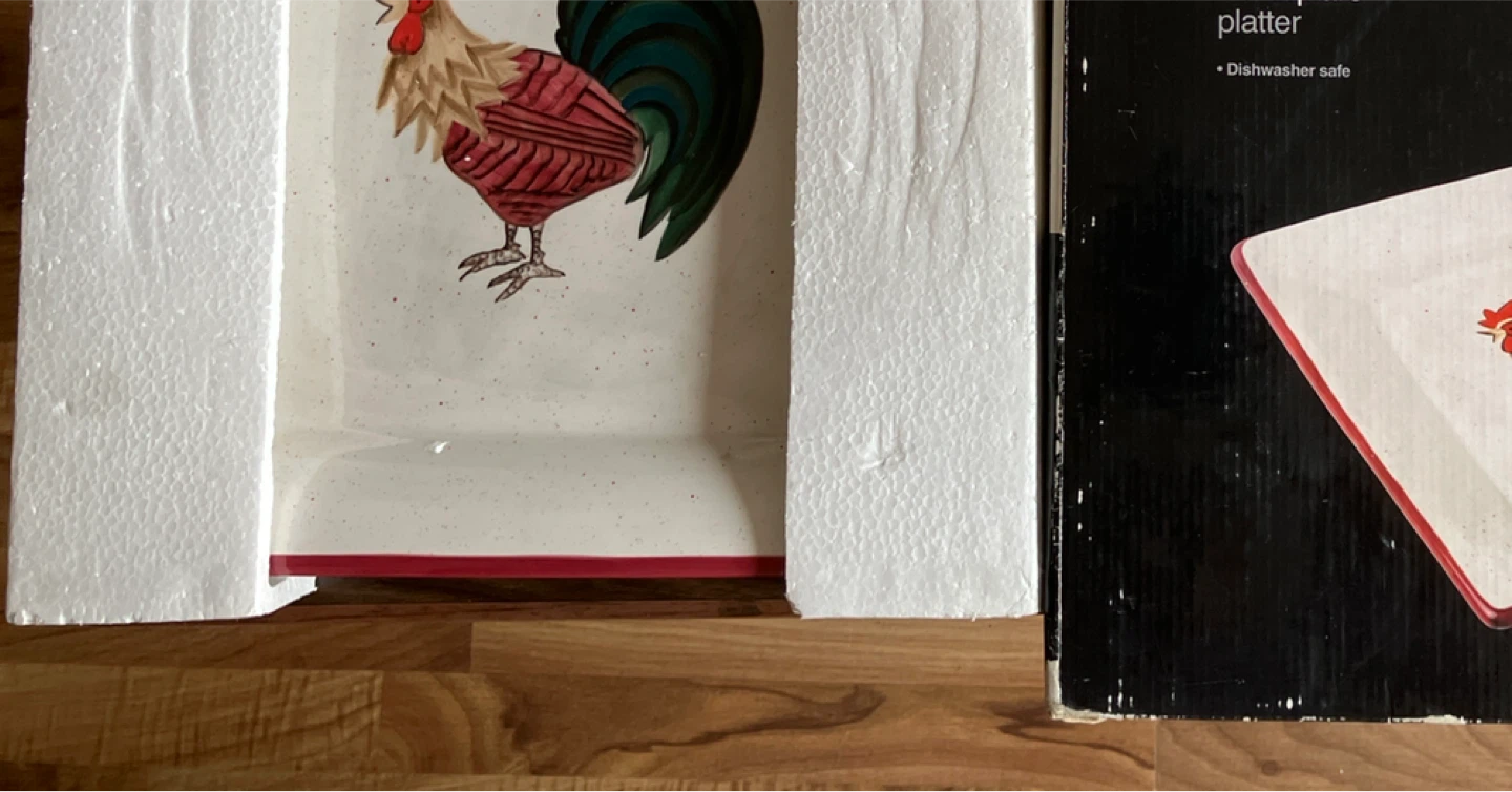 Rooster Platter with Box