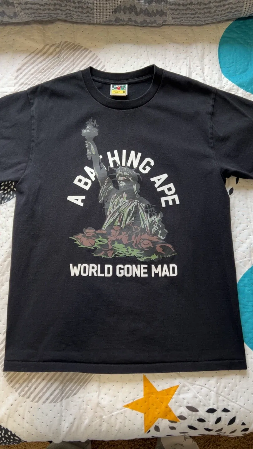Authentic NYC in store experience bape tee