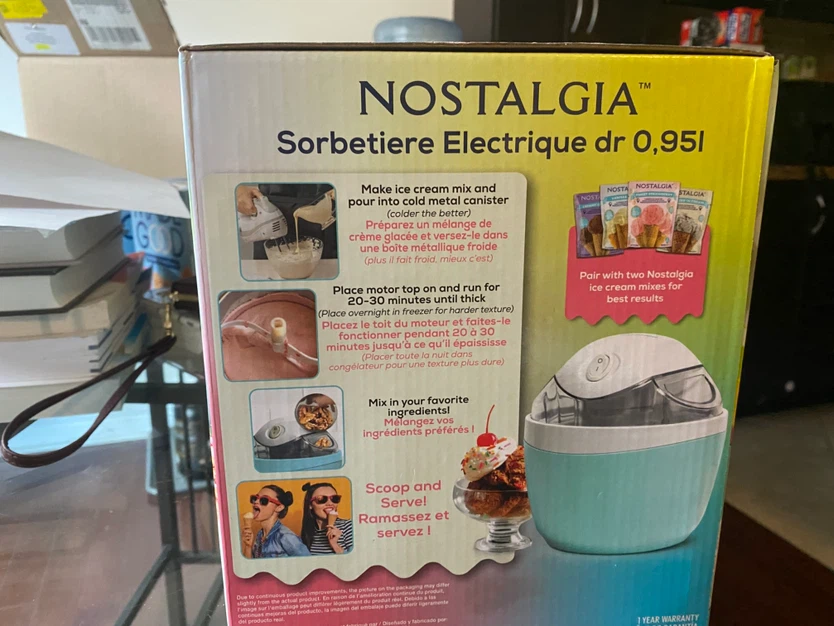 Nostalgia 1 Qt. Electric Ice Cream Maker - photo 2
