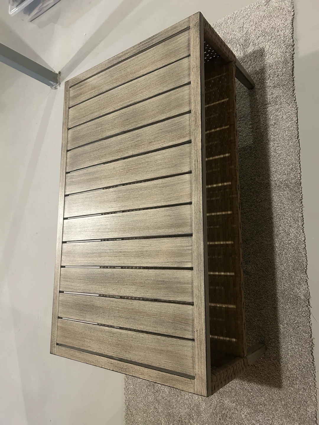 Wicker metal Top Coffee Table - photo 3