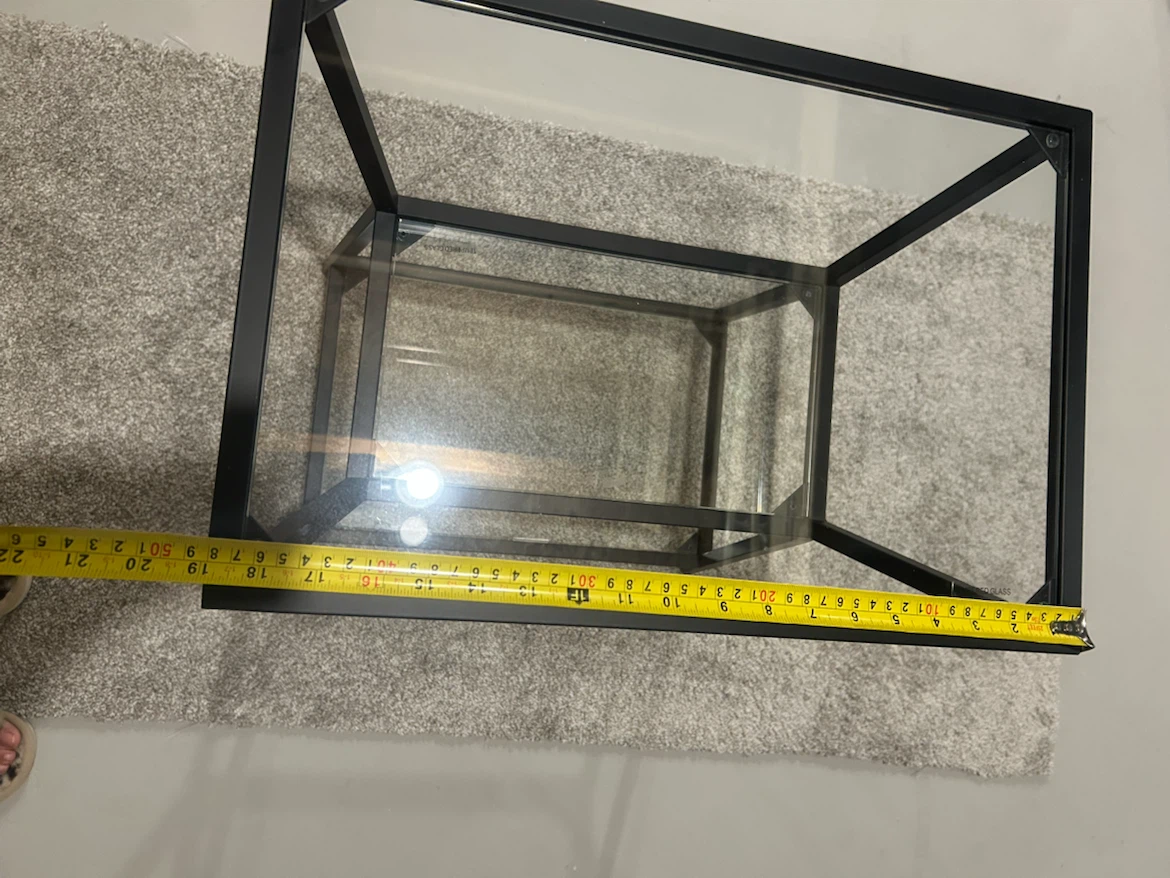 Modern Glass and Metal Coffee Table - photo 3