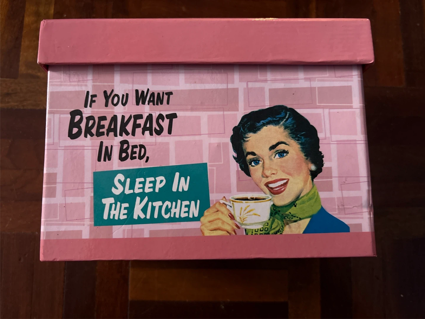 Ephemera Recipe Card Box with Retro Graphics