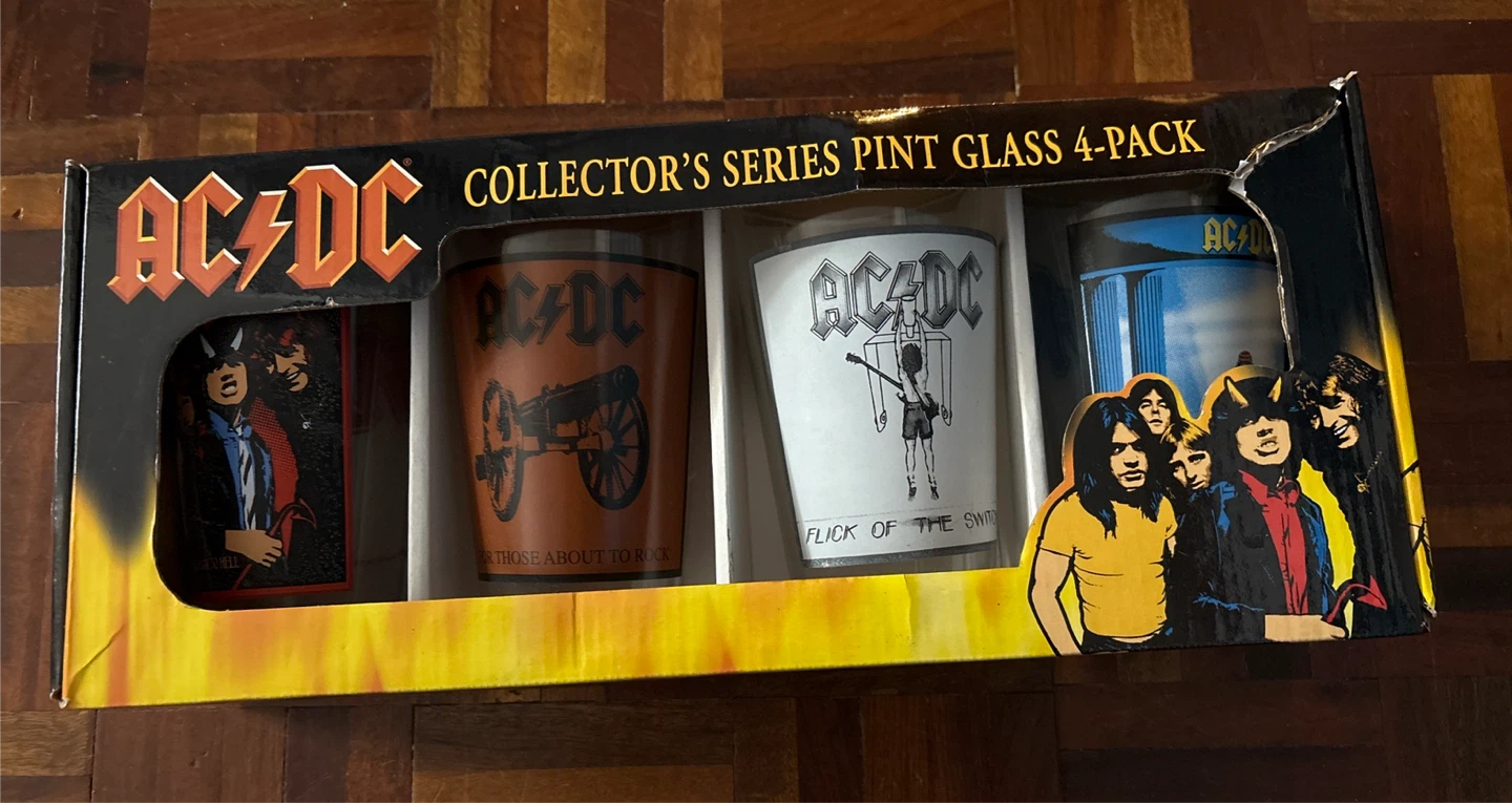 AC/DC Collector's Series Pint Glass 4-Pack