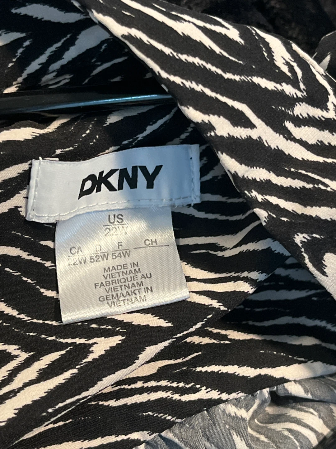 DKNY ZEBRA PRINT BELTED MIDI DRESS - photo 2