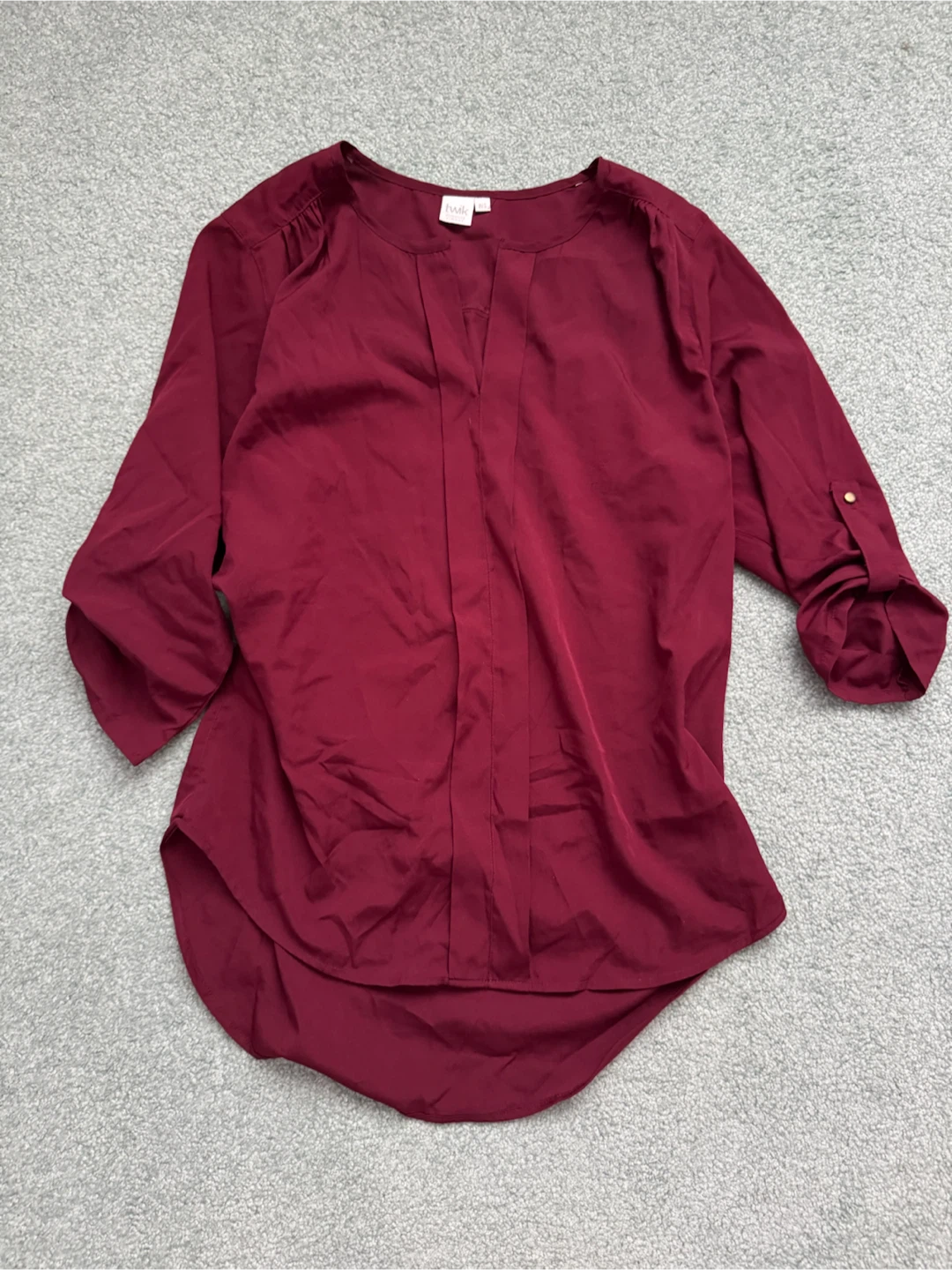 Twik Maroon Blouse - M