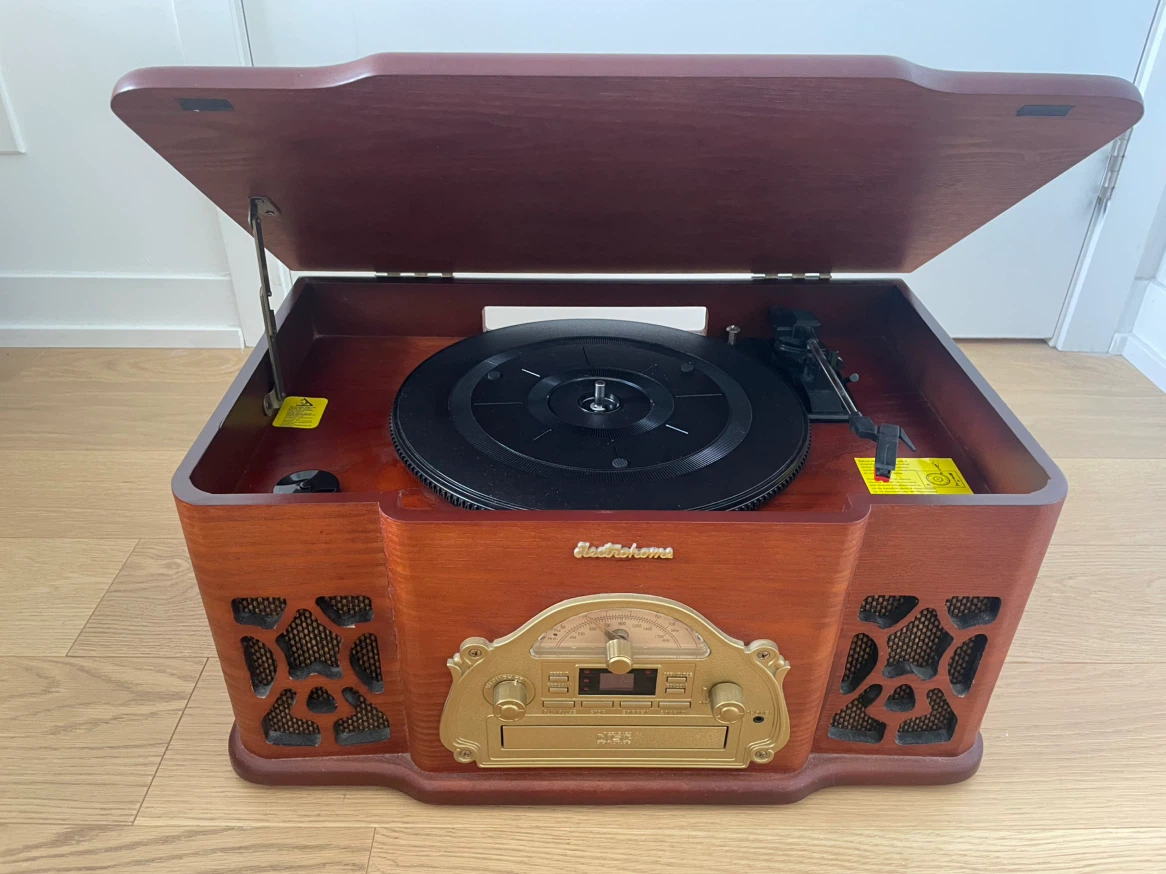 Electrohome Record Player with CD and Radio
