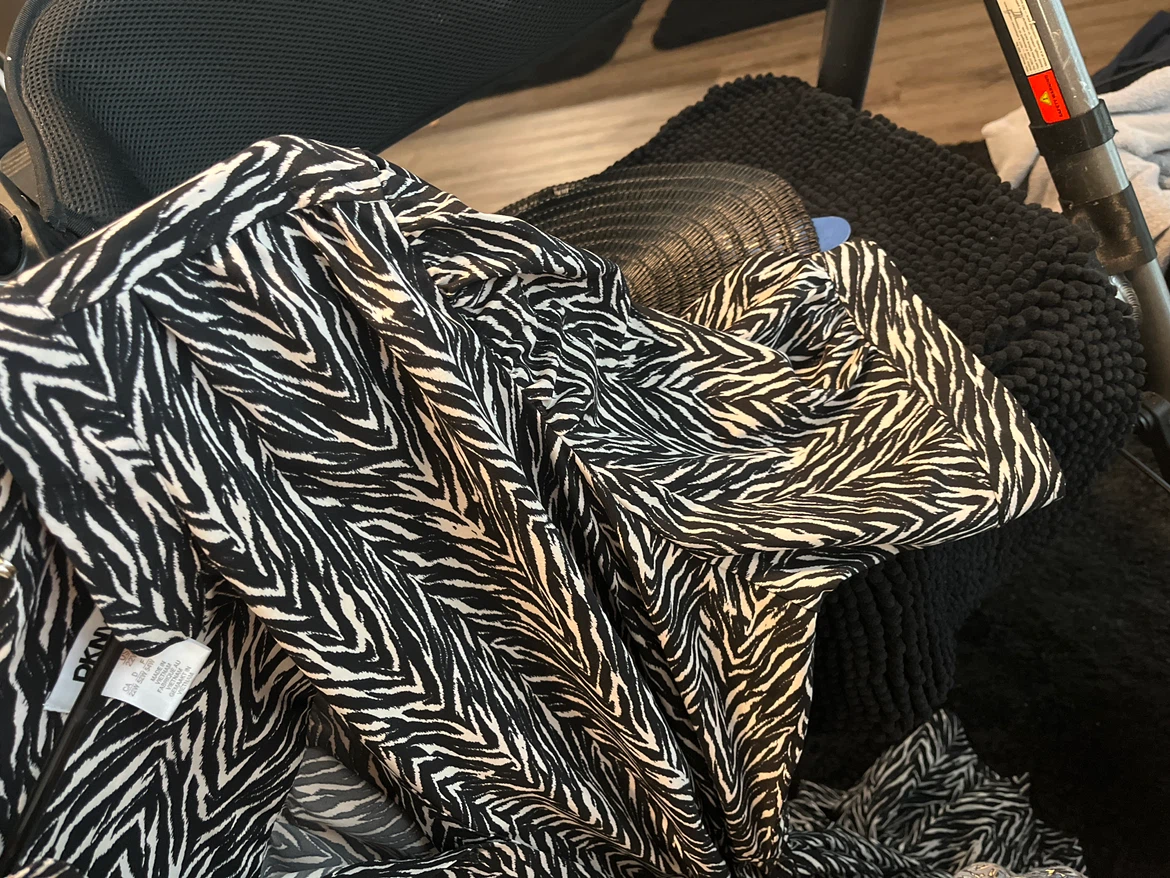 DKNY ZEBRA PRINT BELTED MIDI DRESS - photo 4