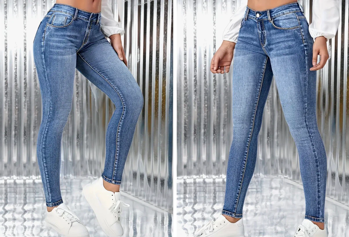 Brand New Women's Blue Denim Skinny Jeans. Size Small