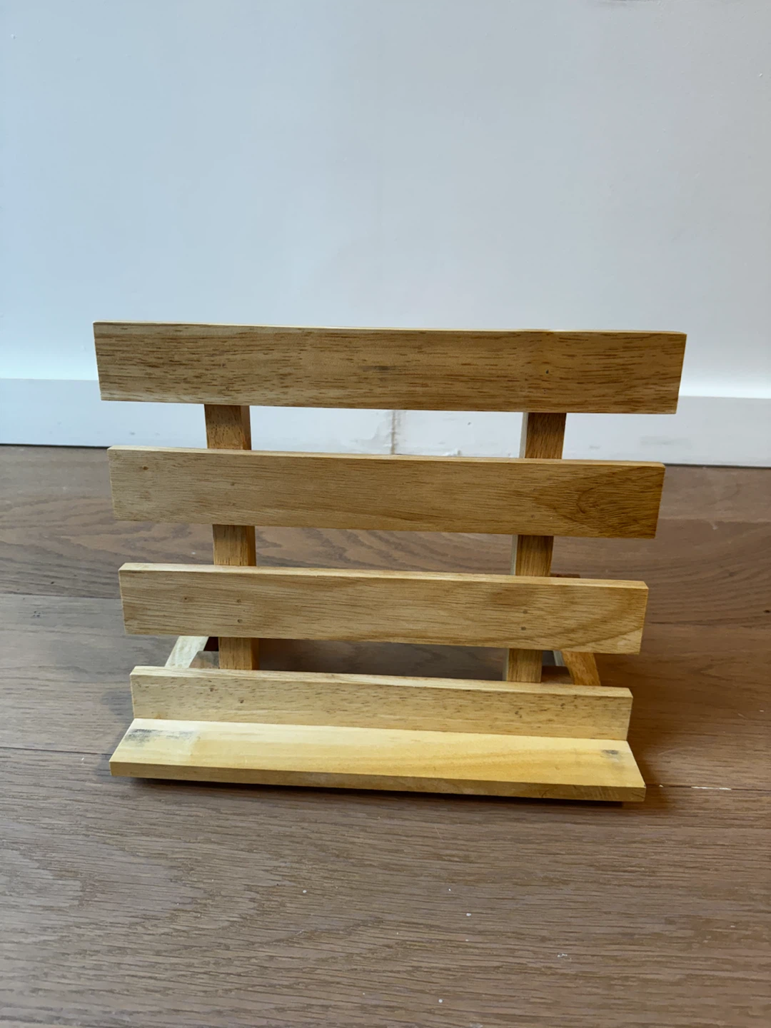 Hand-made wooden book stand