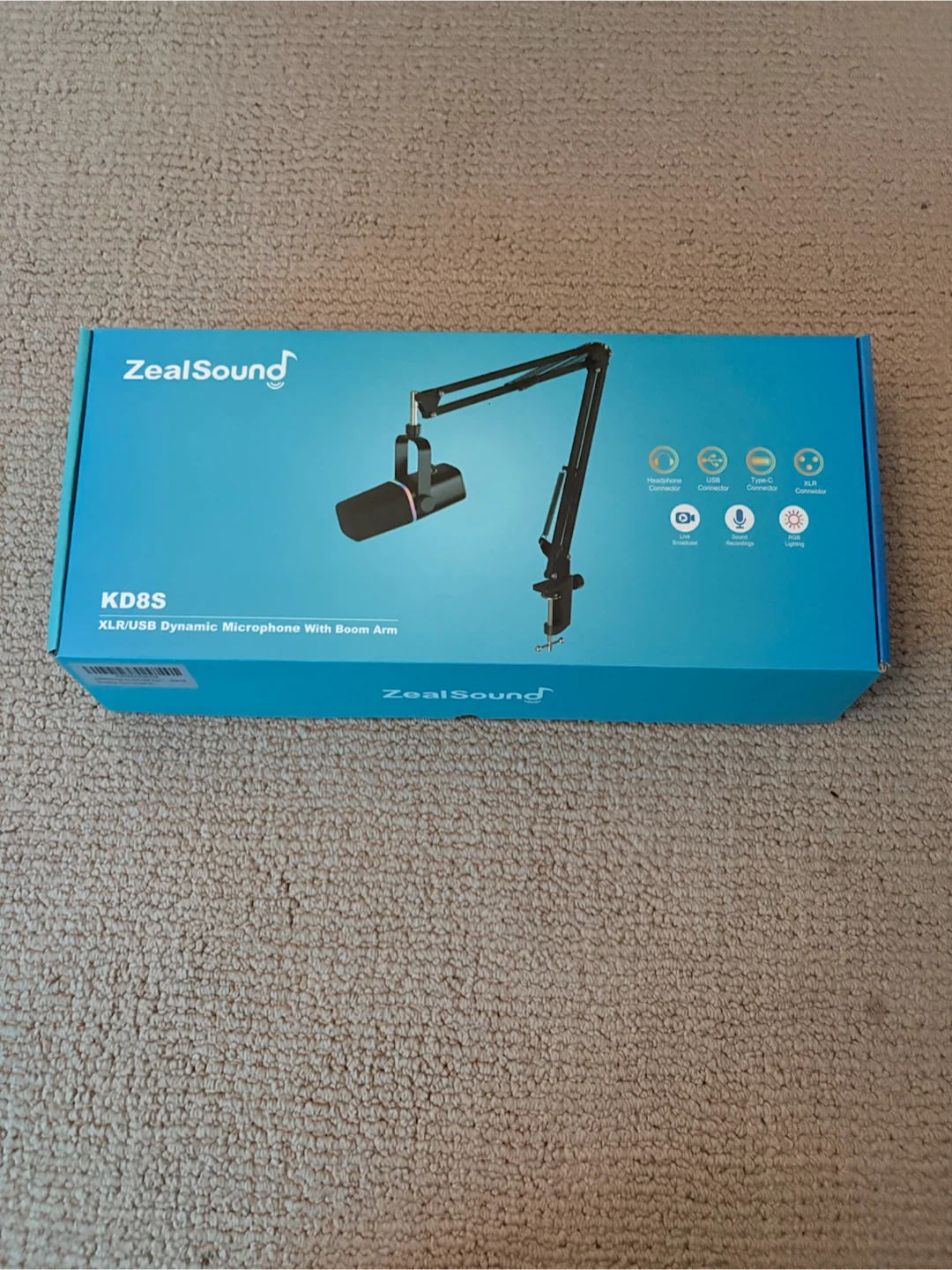 ZealSound KD8S XLR/USB Dynamic Microphone Set with Boom Arm