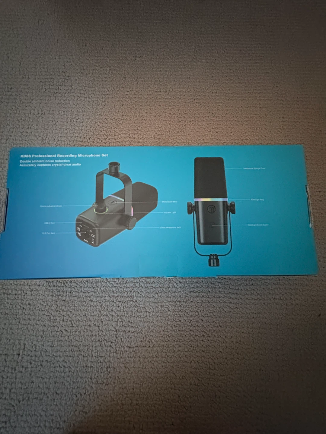 ZealSound KD8S XLR/USB Dynamic Microphone Set with Boom Arm - photo 2