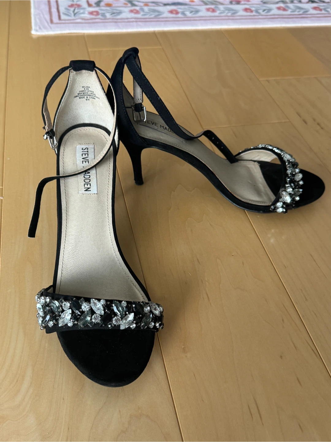 Steve Madden Black Embellished Heeled Sandals - photo 4