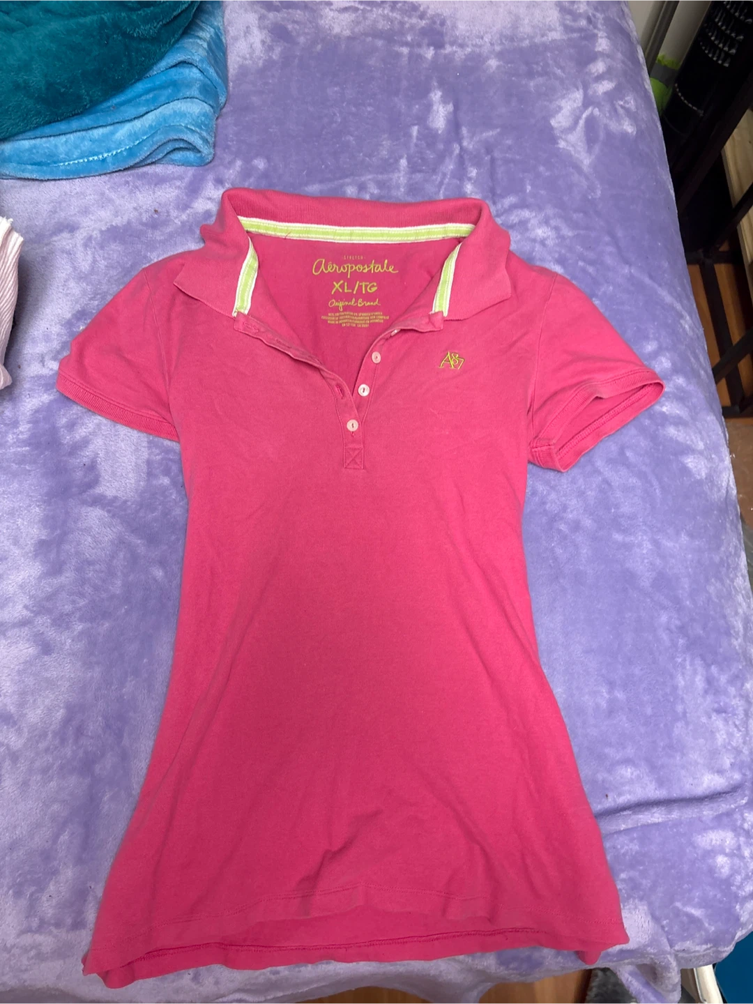 Aeropostale Pink Polo Shirt XL/TG