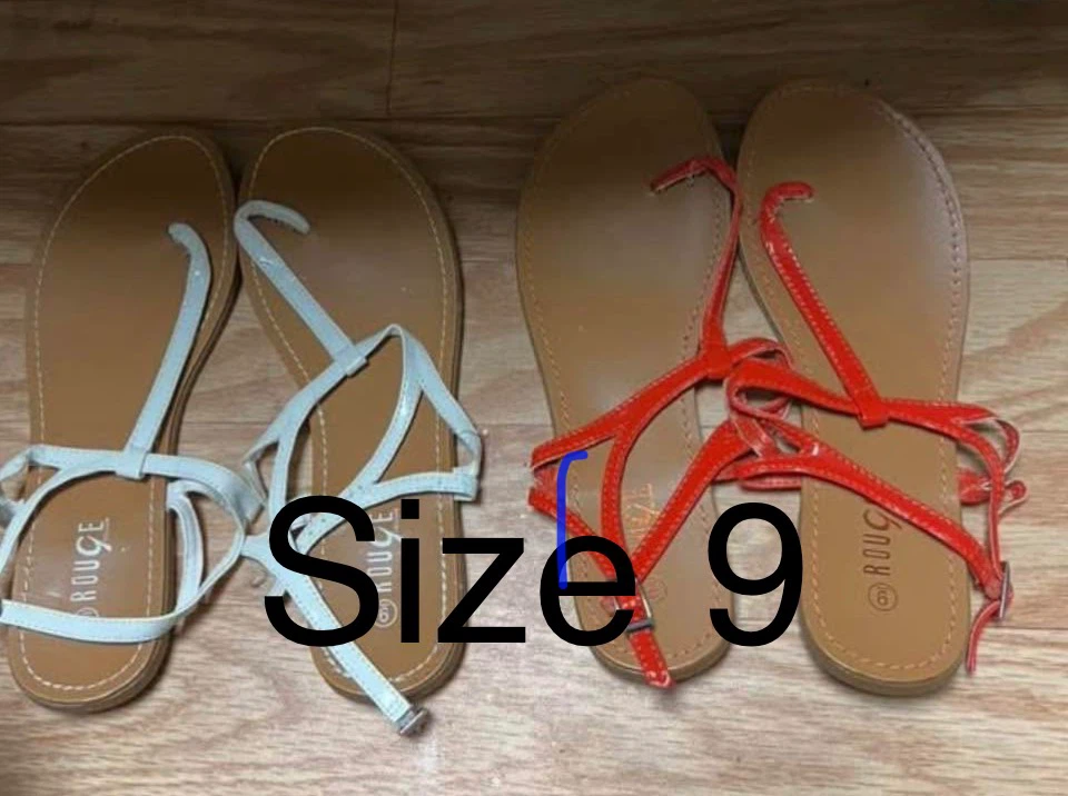 Rouge Women's Flat Sandals Size 9