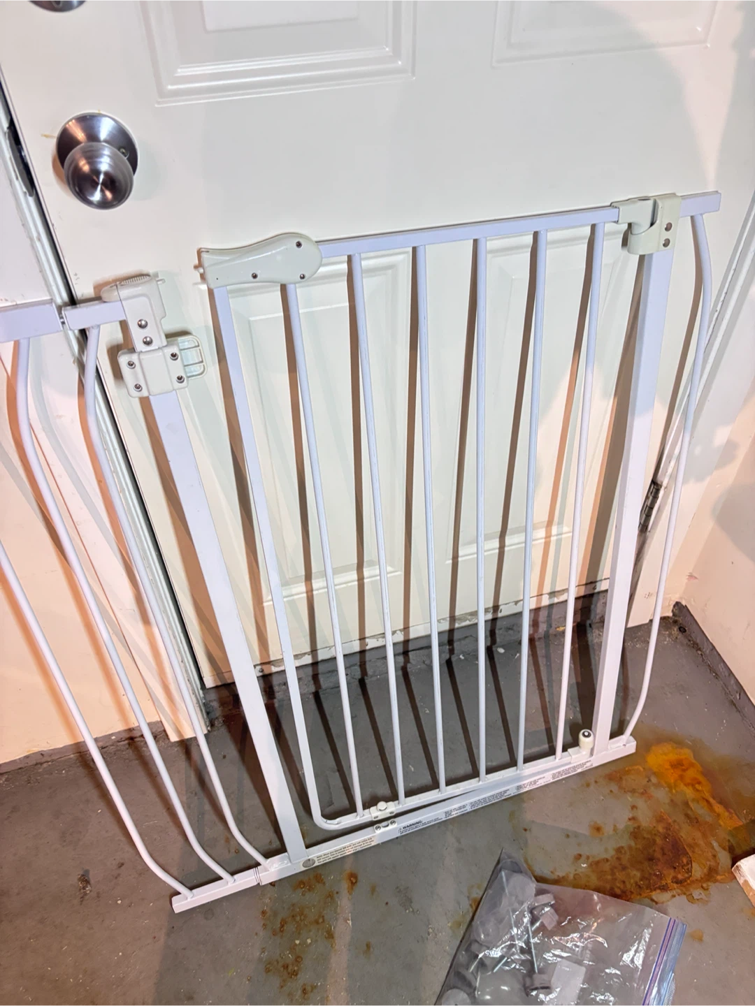 White Metal Baby Gate