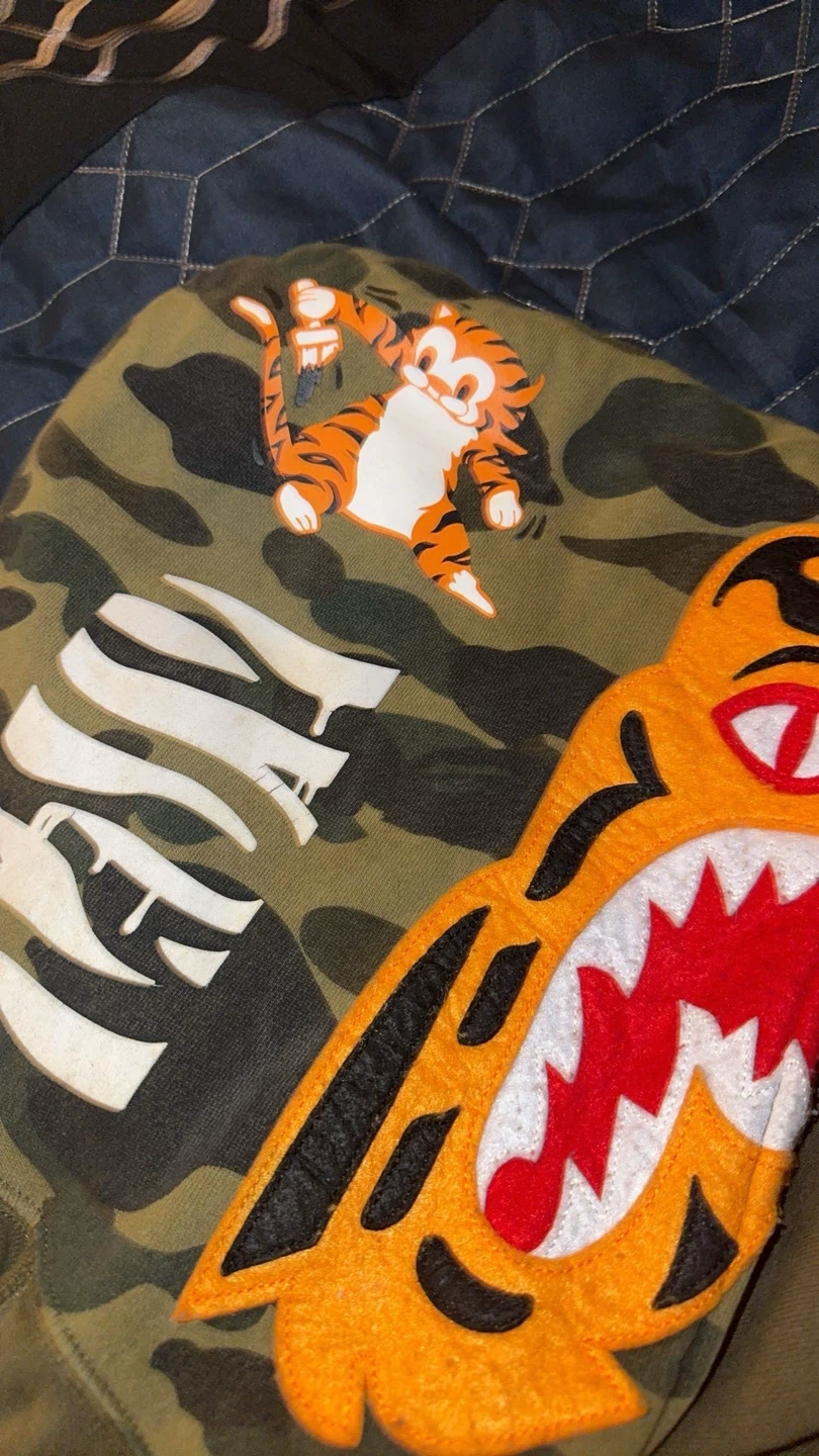 Bape tiger full zip up green - photo 5