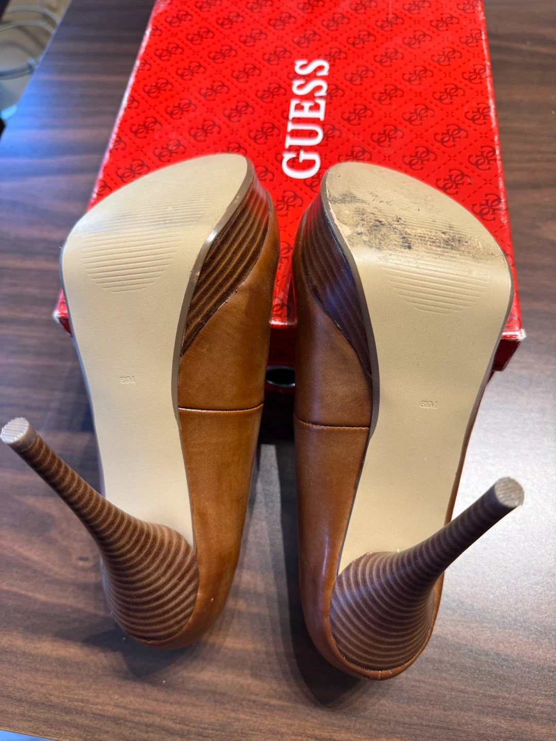 Guess "Isadora" Heels - Brown Leather - photo 4
